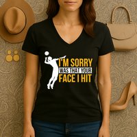 Wo Volleyballer Funny Volleyball Women's V-Neck T-Shirt