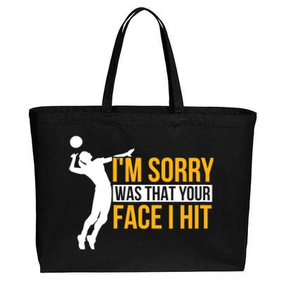 Wo Volleyballer Funny Volleyball Cotton Canvas Jumbo Tote