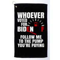Whoever Voted For Biden You're Paying Funny Golf Towel