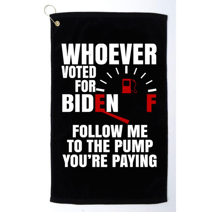 Whoever Voted For Biden You're Paying Funny Golf Towel