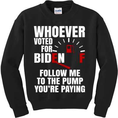 Whoever Voted For Biden You're Paying Funny Kids Sweatshirt
