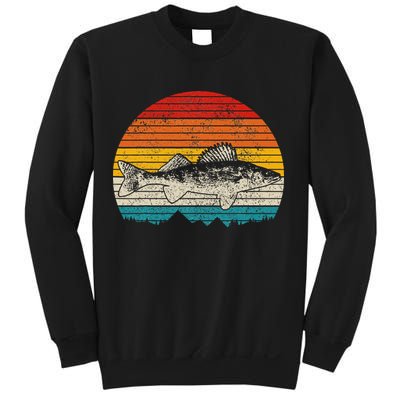 Walleye Vintage Fishing Men Walleye Fisherman Fish Sweatshirt