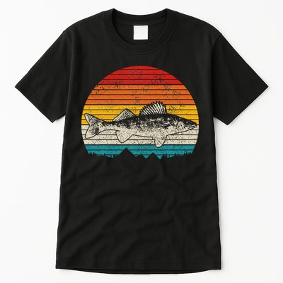Walleye Vintage Fishing Men Walleye Fisherman Fish Tall T-Shirt