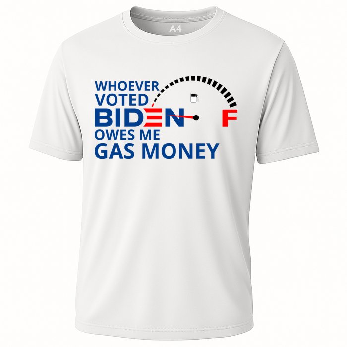 Whoever Voted For Biden Owes Me Gas Money Cooling Performance Crew T-Shirt