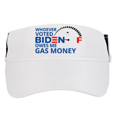 Whoever Voted For Biden Owes Me Gas Money Adult Drive Performance Visor