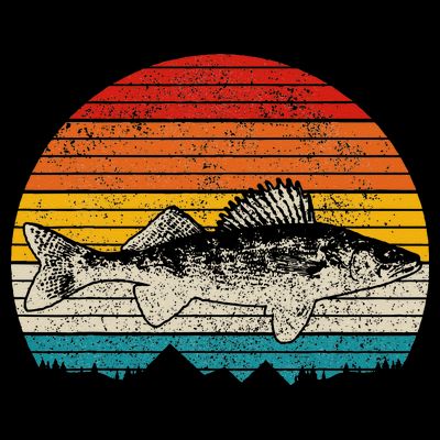 Walleye Vintage Fishing  Walleye Fisherman Fish T-Shirt