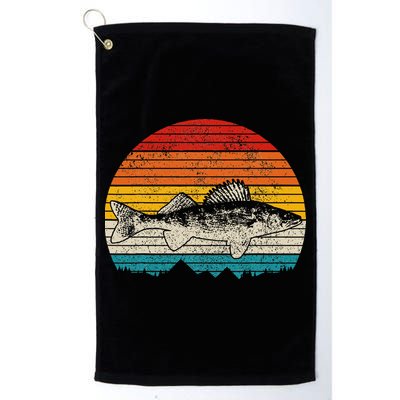 Walleye Vintage Fishing  Walleye Fisherman Fish Golf Towel