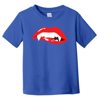 Wo Vampire Gift Sexy Lips Teeth Lazy Halloween Costume Gift Toddler T-Shirt