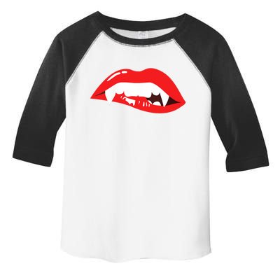 Wo Vampire Gift Sexy Lips Teeth Lazy Halloween Costume Gift Toddler Fine Jersey T-Shirt