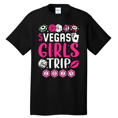 Wo Vegas Girl Trip 2024 Wo Girl Weekend Tall T-Shirt