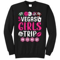 Wo Vegas Girl Trip 2024 Wo Girl Weekend Tall Sweatshirt