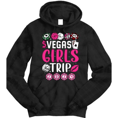 Wo Vegas Girl Trip 2024 Wo Girl Weekend Tie Dye Hoodie