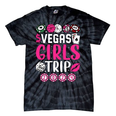 Wo Vegas Girl Trip 2024 Wo Girl Weekend Tie-Dye T-Shirt