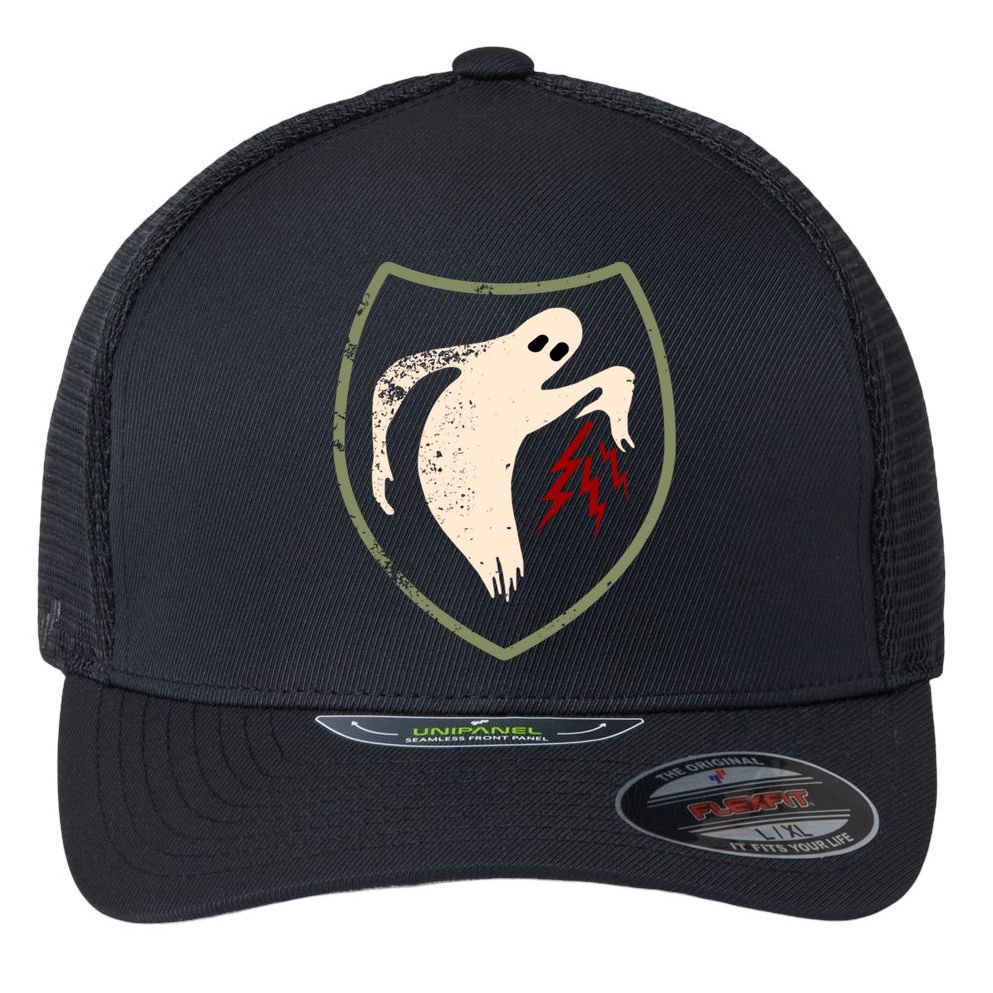 Wwii Vintage Ghost Army Military World War 2 Ghost Army Gift Flexfit Unipanel Trucker Cap