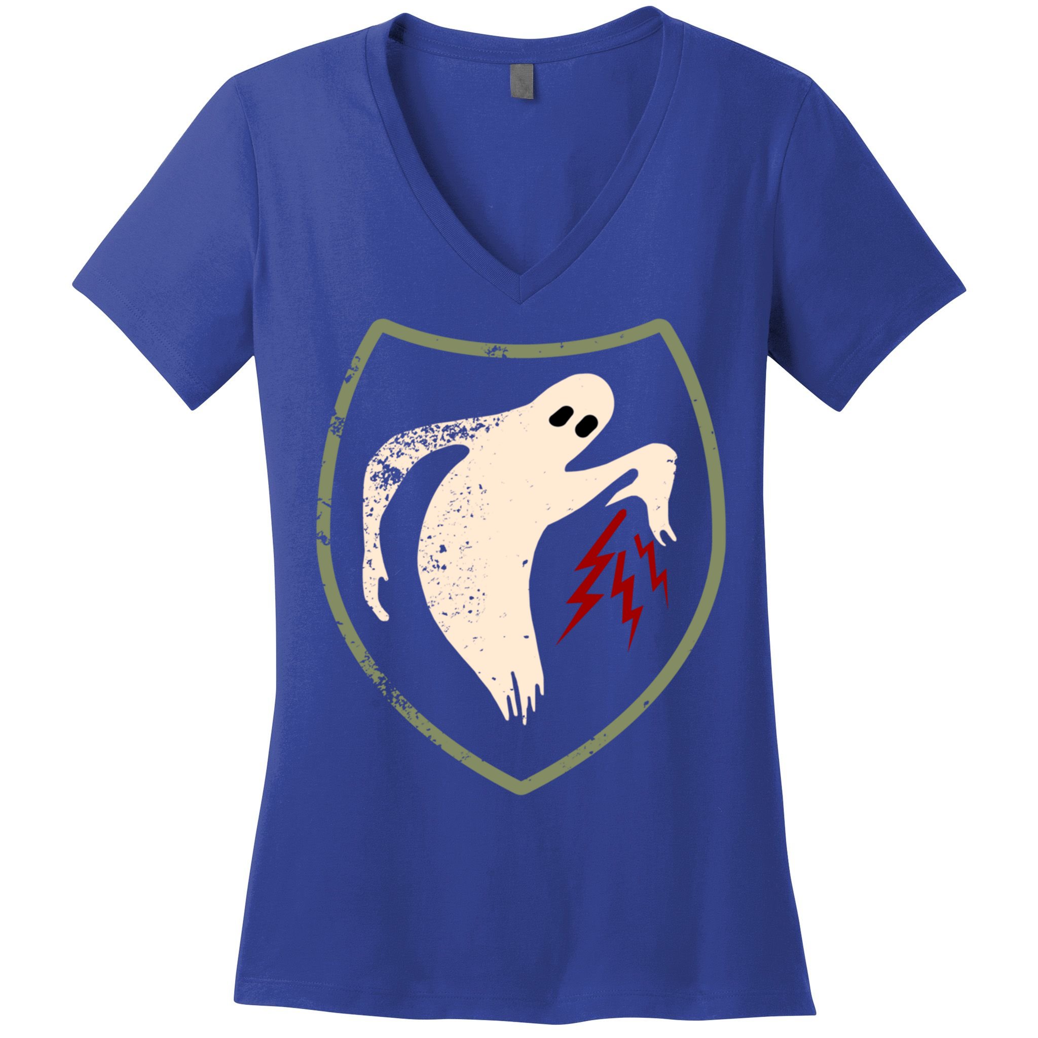 Wwii Vintage Ghost Army Military World War 2 Ghost Army Gift Women's V-Neck T-Shirt