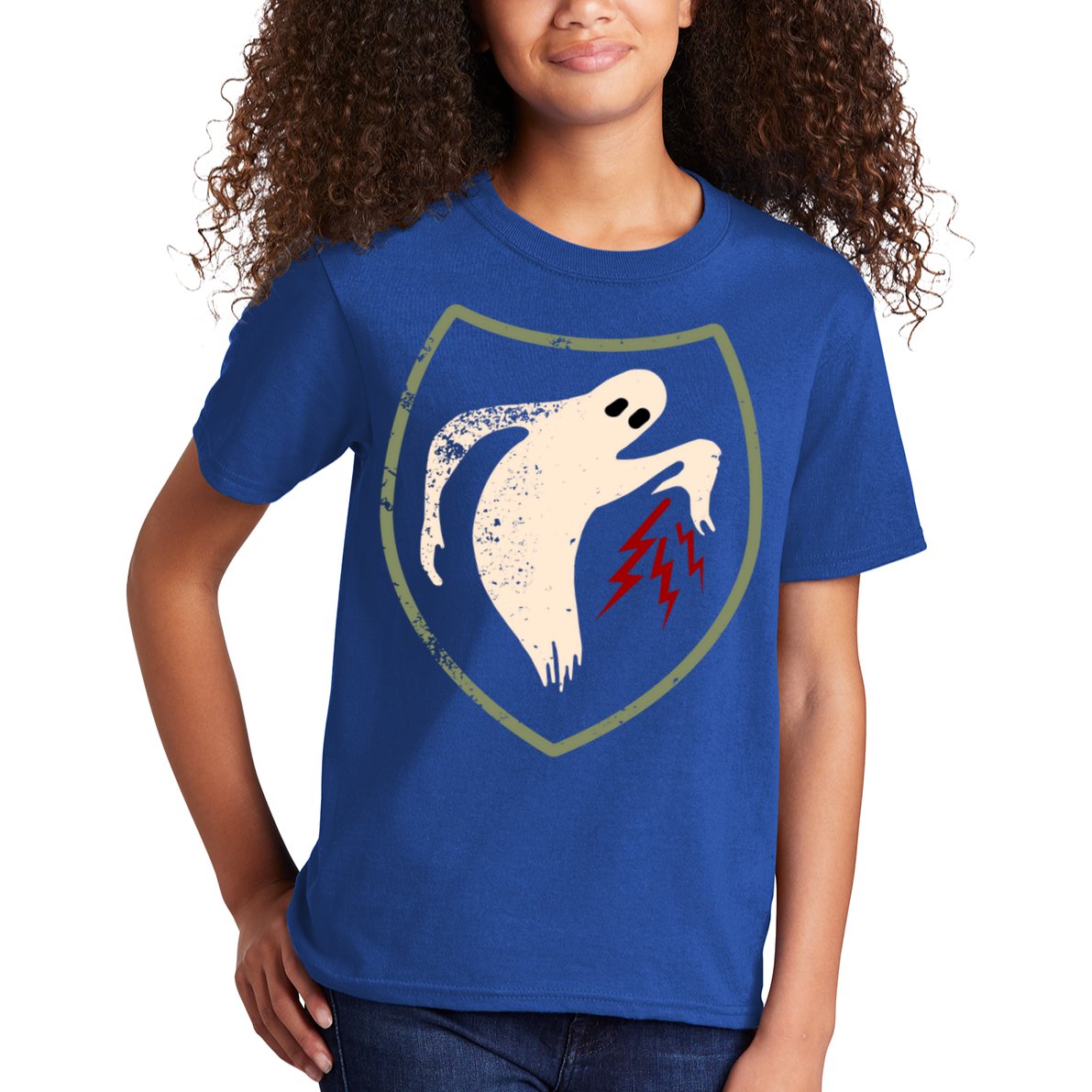 Wwii Vintage Ghost Army Military World War 2 Ghost Army Gift Kids T-Shirt