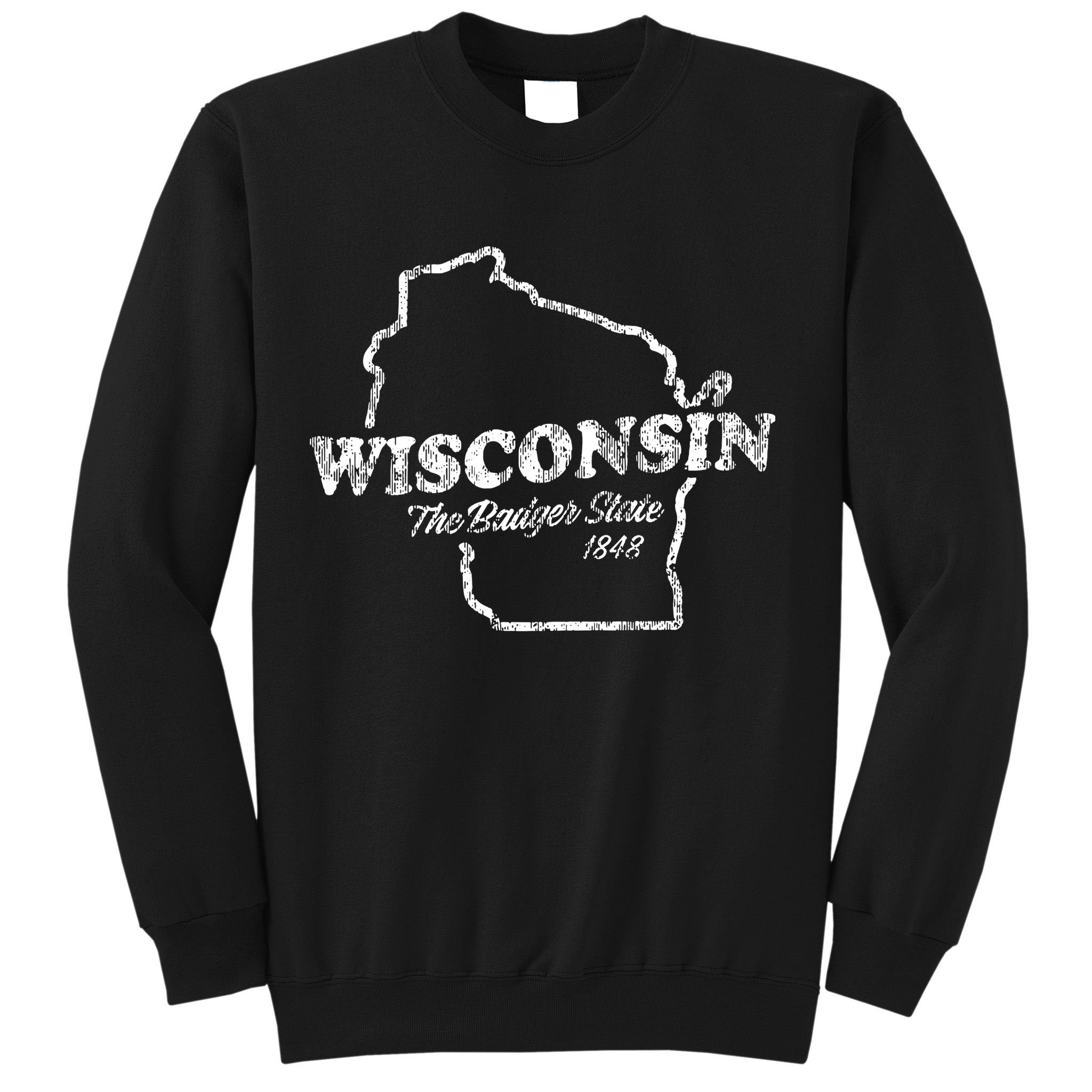 Wisconsin Vintage Graphic Wi The Badger State Sweatshirt