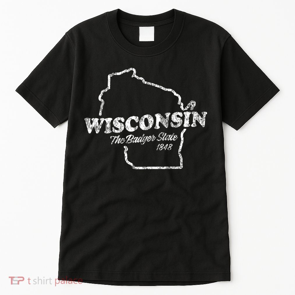 Wisconsin Vintage Graphic Wi The Badger State Tall T-Shirt