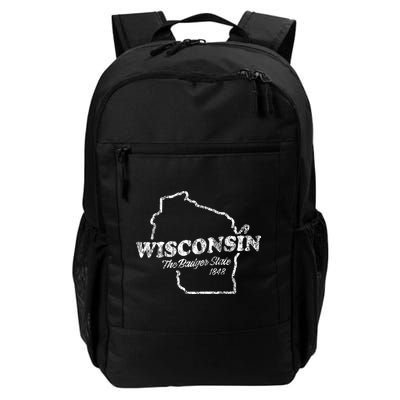 Wisconsin Vintage Graphic Wi The Badger State Backpack