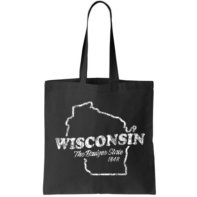 Wisconsin Vintage Graphic Wi The Badger State Bag