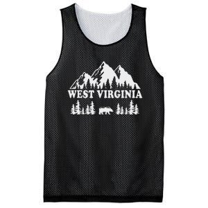 West Virginia Hiking Mountains Mesh Reversible Basketball Jersey Tank