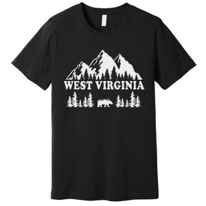 West Virginia Hiking Mountains Premium T-Shirt