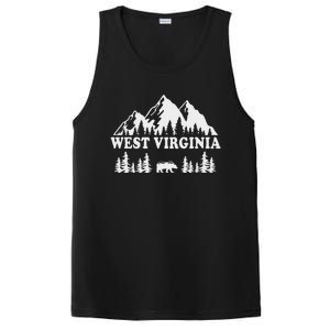 West Virginia Hiking Mountains PosiCharge Competitor Tank