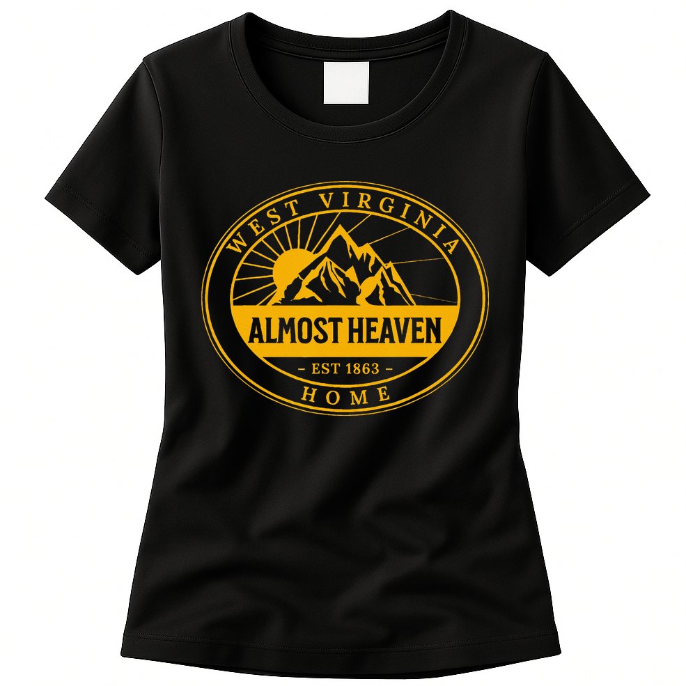 West Virginia Home 304 Almost Heaven Outdoors Vintage Womens T-Shirt