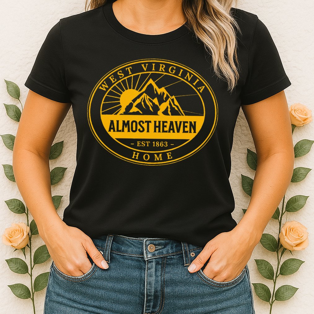 West Virginia Home 304 Almost Heaven Outdoors Vintage Womens T-Shirt