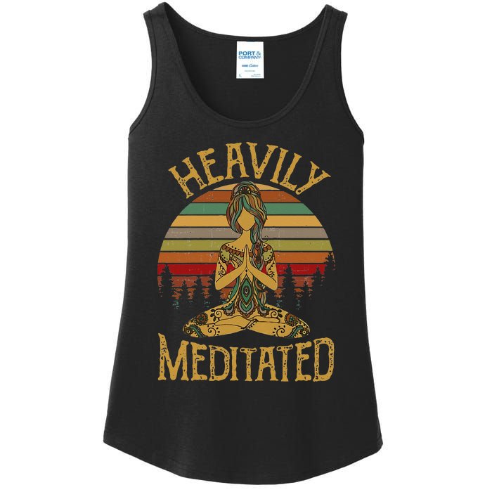 Womens Vintage Heavily Meditated Yoga Meditation Spiritual Warrior Ladies Essential Tank