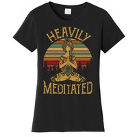 Womens Vintage Heavily Meditated Yoga Meditation Spiritual Warrior Women's T-Shirt