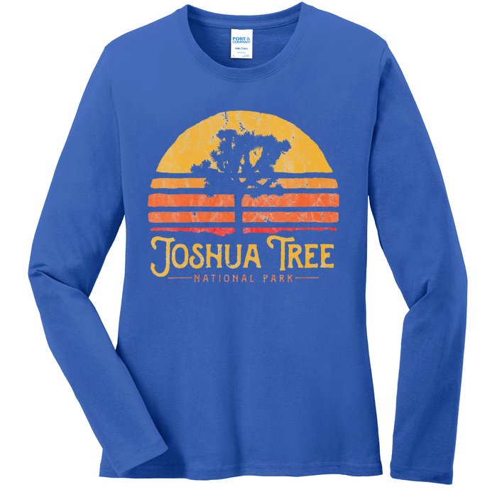 Wos Vintage Joshua Tree National Park Ladies Long Sleeve Shirt