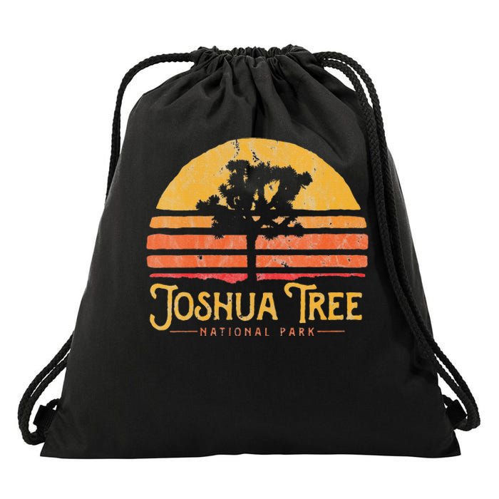 Wos Vintage Joshua Tree National Park Drawstring Bag