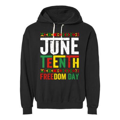 Womens Vintage Juneteenth Freedom Day June 19th Black History Month Garment-Dyed Fleece Hoodie