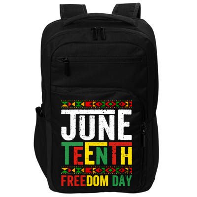Womens Vintage Juneteenth Freedom Day June 19th Black History Month Impact Tech Backpack