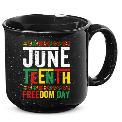 Womens Vintage Juneteenth Freedom Day June 19th Black History Month 15oz Campfire Ceramic Mug