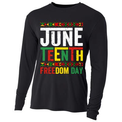 Womens Vintage Juneteenth Freedom Day June 19th Black History Month Cooling Performance Long Sleeve Crew