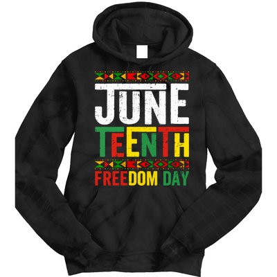 Womens Vintage Juneteenth Freedom Day June 19th Black History Month Tie Dye Hoodie