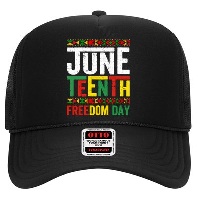 Womens Vintage Juneteenth Freedom Day June 19th Black History Month Trucker Hat