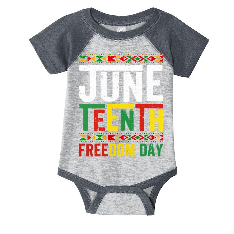 Womens Vintage Juneteenth Freedom Day June 19th Black History Month Infant Baby Jersey Bodysuit