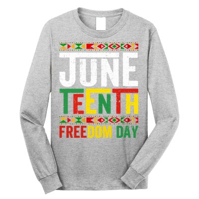 Womens Vintage Juneteenth Freedom Day June 19th Black History Month Long Sleeve Shirt