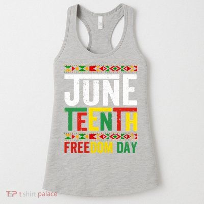 Womens Vintage Juneteenth Freedom Day June 19th Black History Month Womens Tank Top