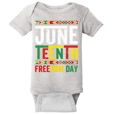 Womens Vintage Juneteenth Freedom Day June 19th Black History Month Baby Bodysuit