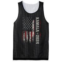 Wo Vintage Kamala Harris 2024 For President Election Campaign Mesh Reversible Basketball Jersey Tank