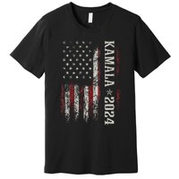 Wo Vintage Kamala Harris 2024 For President Election Campaign Premium T-Shirt