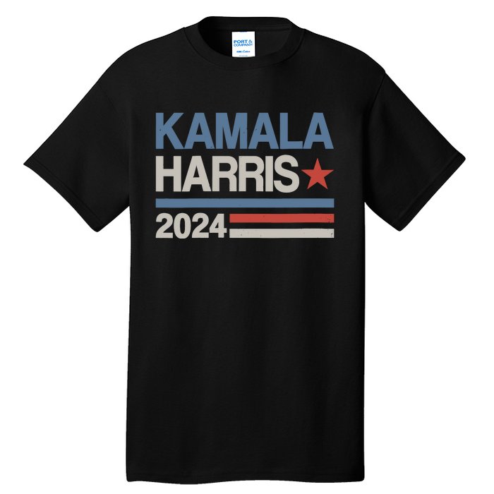 Wo Vintage Kamala Harris 2024 For President Election Campaign Tall T-Shirt