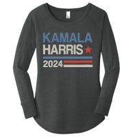 Wo Vintage Kamala Harris 2024 For President Election Campaign Women's Perfect Tri Tunic Long Sleeve Shirt