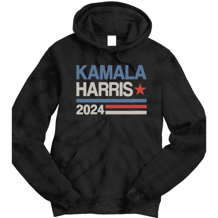 Wo Vintage Kamala Harris 2024 For President Election Campaign Tie Dye Hoodie