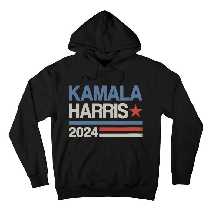 Wo Vintage Kamala Harris 2024 For President Election Campaign Tall Hoodie