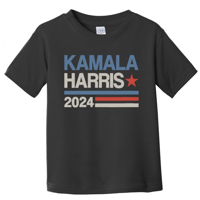 Wo Vintage Kamala Harris 2024 For President Election Campaign Toddler T-Shirt